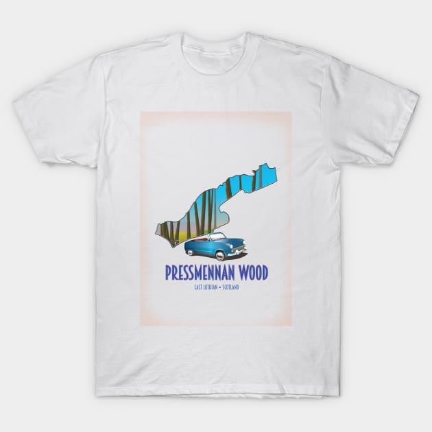 Pressmennan Wood Scotland T-Shirt by nickemporium1